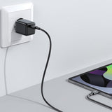 JoyRoom Mini Fast Charger PD & PPS 25W w. USB-C to USB-C Cable - Black