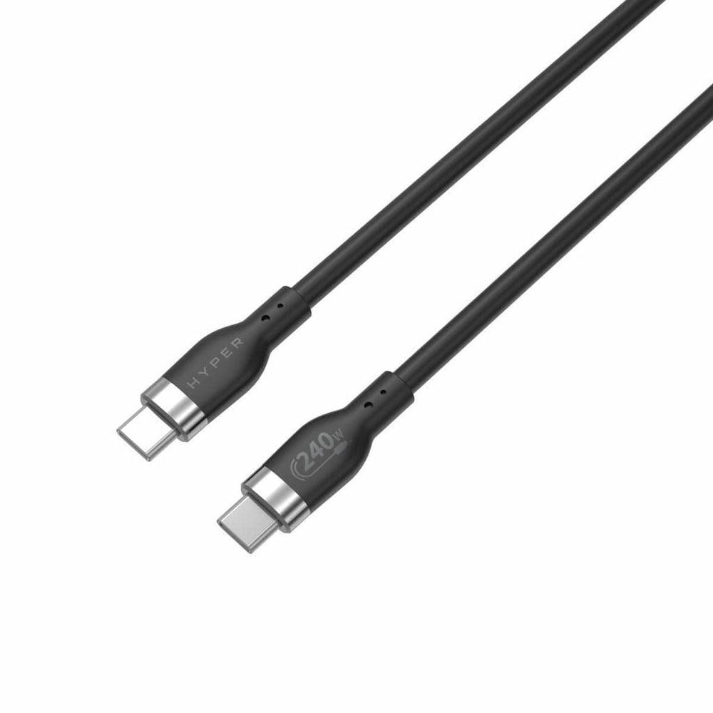 Hyper HyperJuice 240W Silicone USB-C to USB-C Cable - 1m - Black