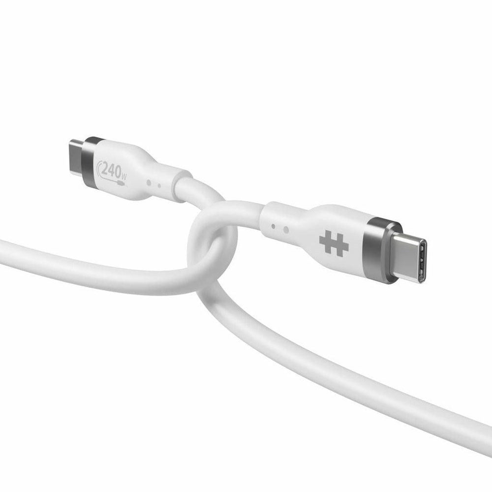 Hyper HyperJuice 240W Silicone USB-C to USB-C Cable - 1m - White