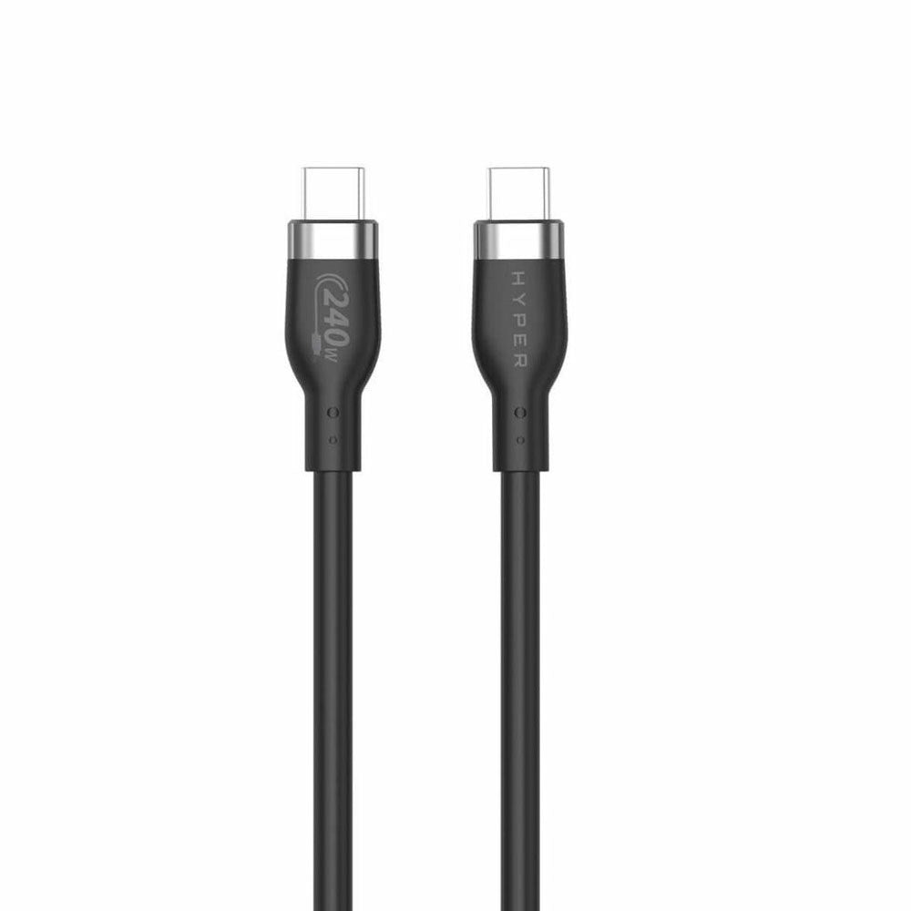 Hyper HyperJuice 240W Silicone USB-C to USB-C Cable - 2m - Black