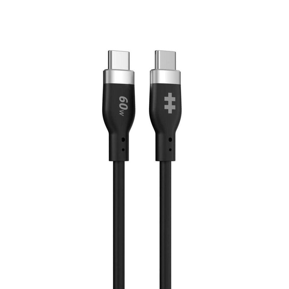 Hyper HyperJuice 60W Silicone USB-C to USB-C Cable – 1.5m – Black