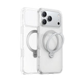 iPhone 18 Pro / 17 Pro TORRAS Ostand Q3 Spin Case - MagSafe Compatible - Transparent