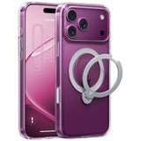 iPhone 18 Pro / 17 Pro TORRAS Ostand Q3 Spin Case - MagSafe Compatible - Transparent