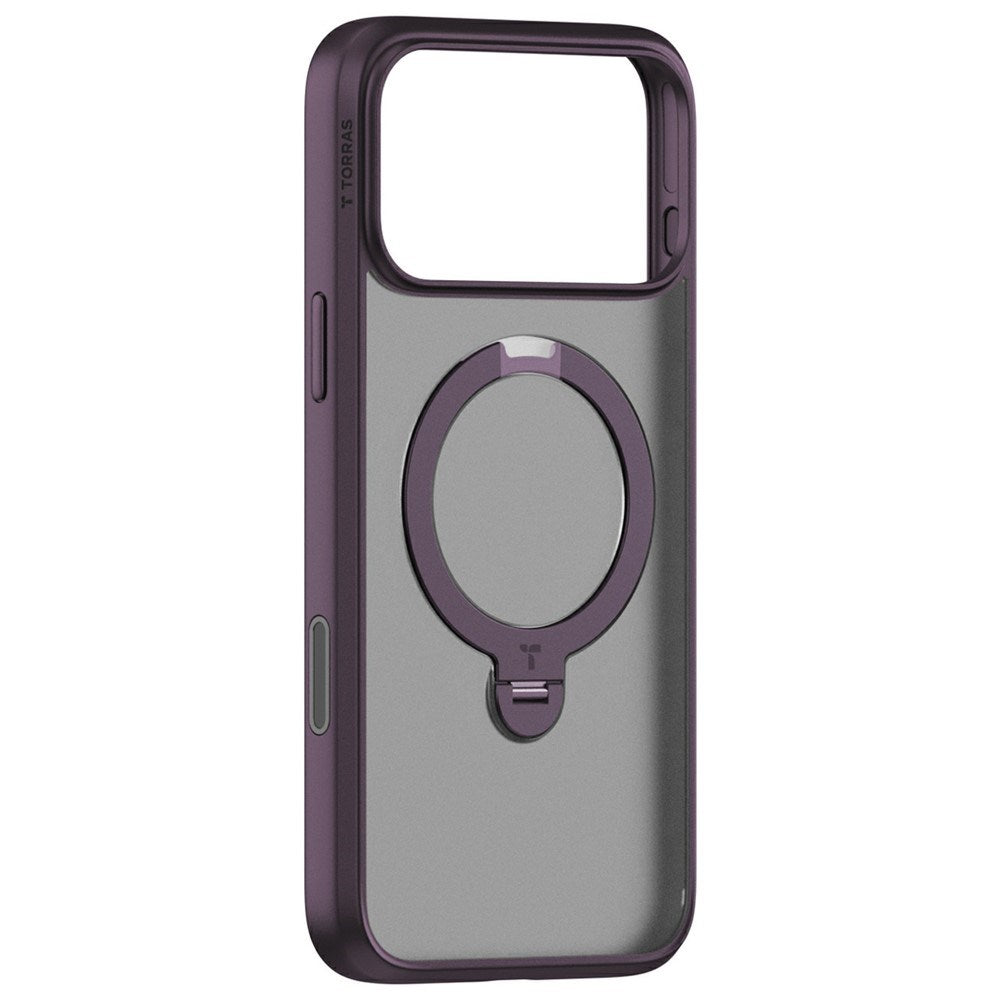 iPhone 18 Pro / 17 Pro TORRAS Ostand Q3 Spin Case - MagSafe Compatible - Purple