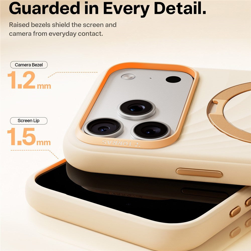 iPhone 18 Pro / 17 Pro TORRAS Ostand Q3 Wind Case - MagSafe Compatible - Beige