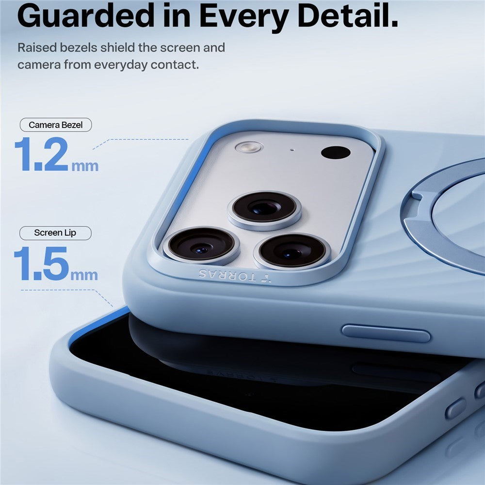 iPhone 18 Pro / 17 Pro TORRAS Ostand Q3 Wind Case - MagSafe Compatible - Blue
