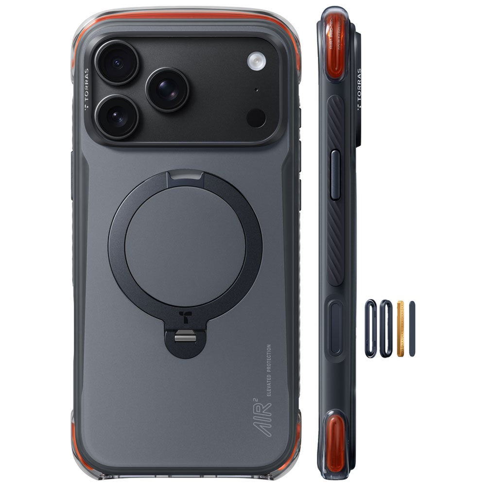iPhone 18 Pro / 17 Pro TORRAS Ostand Q3 Air Pro Case - MagSafe Compatible - Black