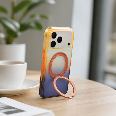 iPhone 18 Pro / 17 Pro TORRAS O3 Air Gradient Case - MagSafe Compatible - Orange / Blue