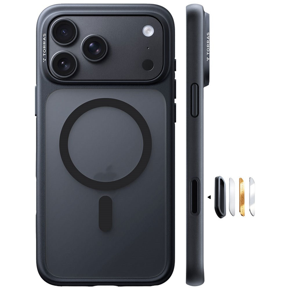 iPhone 18 Pro Max / 17 Pro Max TORRAS Guardian Mag Case - MagSafe Compatible - Black