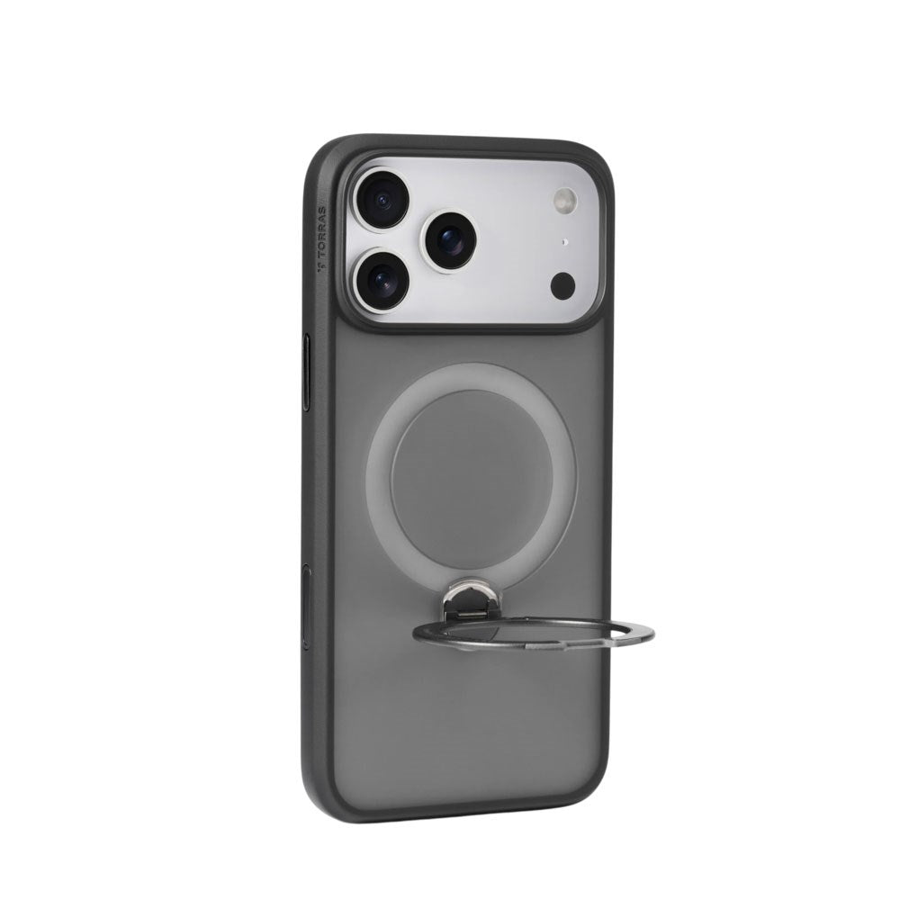 iPhone 18 Pro Max / 17 Pro Max TORRAS Ostand Q3 Spin Case - MagSafe Compatible - Black