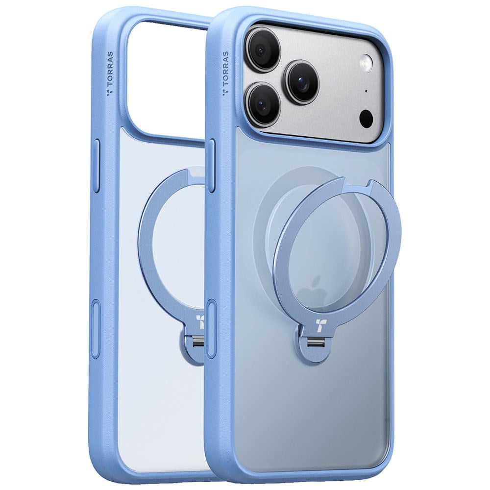 iPhone 18 Pro Max / 17 Pro Max TORRAS Ostand Q3 Spin Case - MagSafe Compatible - Blue