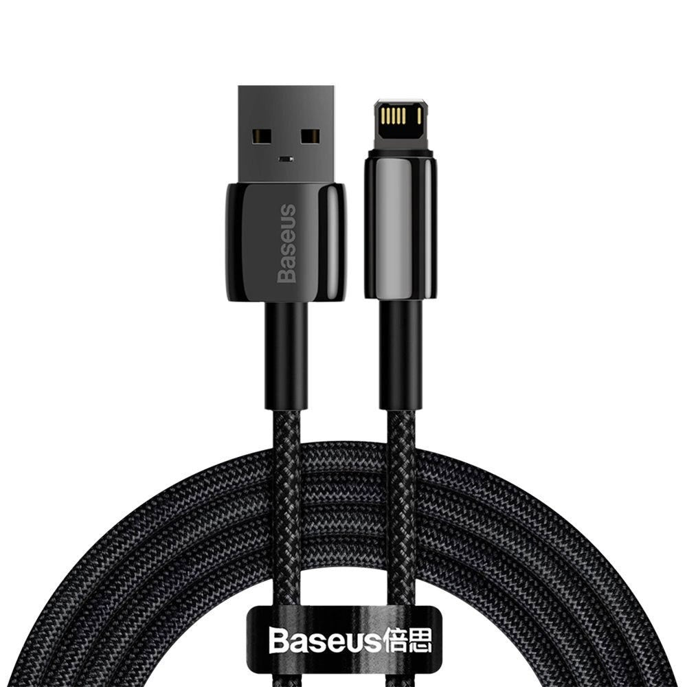 Baseus 12W USB-A to Lightning Cable (480Mbps) - 2m - Black