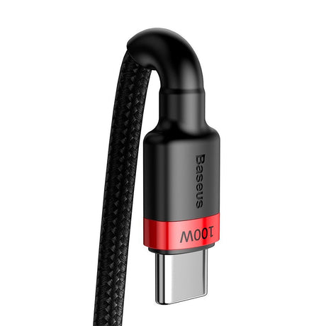 Baseus Cafule Flash 100W USB-C to USB-C Cable - 2 Meter - Black / Red