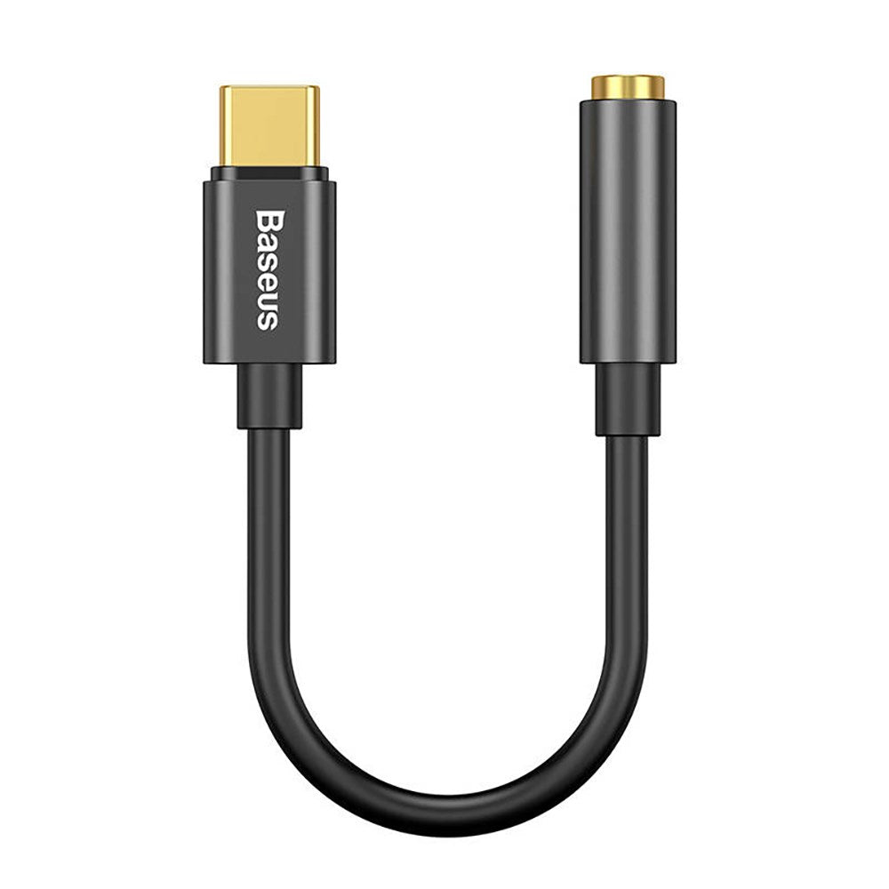 Baseus L54 USB-C to 3.5 mm Mini Jack Audio Adapter - 9 cm - Black