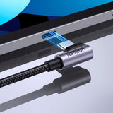 Ugreen US255 Angled USB-C to USB-C Cable - 0.5m - Black
