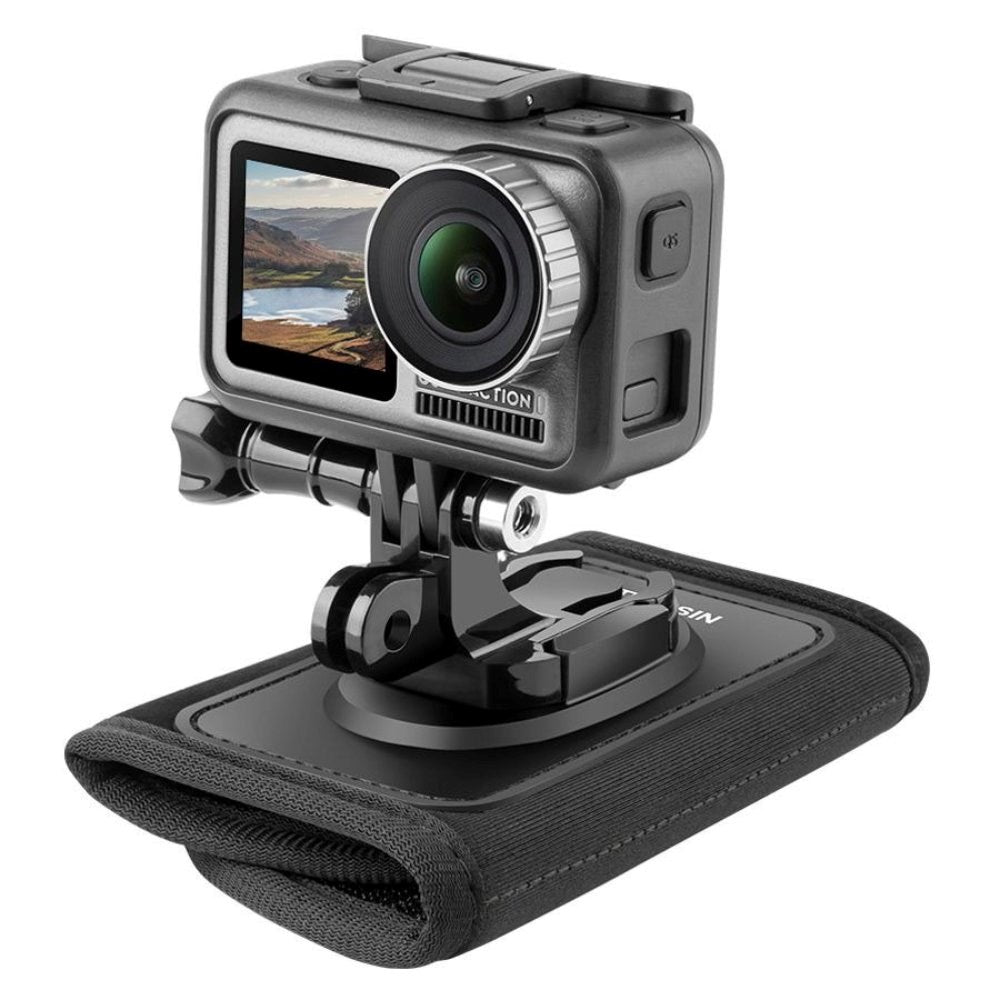 TELESIN Backpack Mount for Action Camera - Black