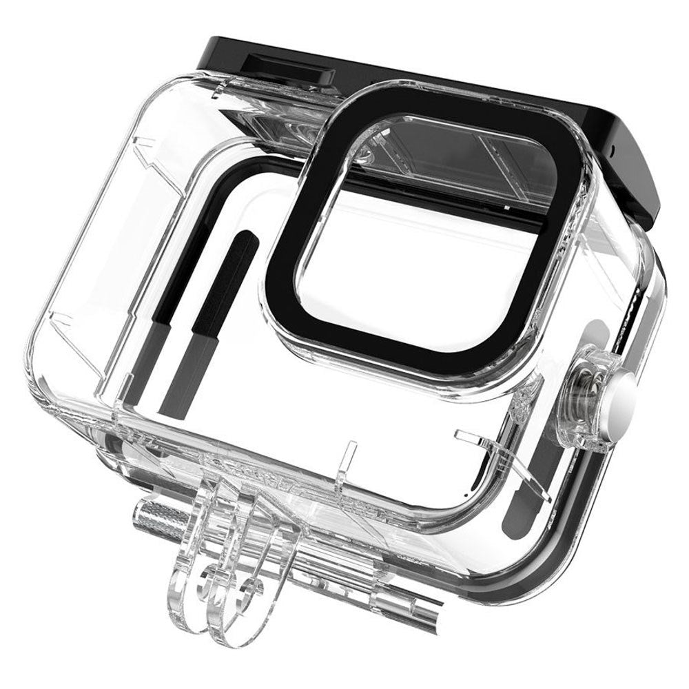 TELESIN Waterproof Case for GoPro Hero 9 / 10 / 11 / 12 / 13 - Transparent / Black