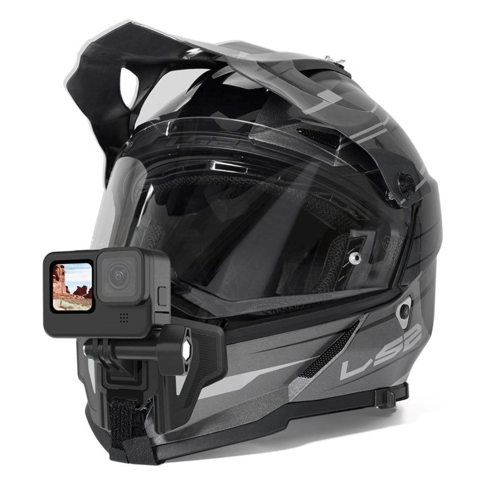 TELESIN Helmet Mount for Action Camera - Black / Grey