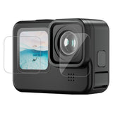TELESIN Tempered Glass Screen Protector for GoPro Hero 9 / 10 / 11 / 12 - Screen & Camera Lens - Transparent