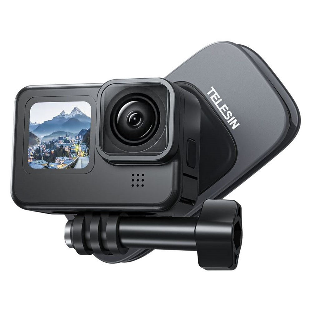 TELESIN Magnetic Clamp Mount for Action Camera - Black / Grey