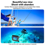 TELESIN Telescopic Selfie Stick with Silicone Grip - 3 meters - Black / Grey