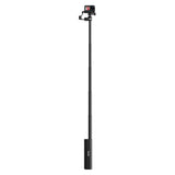 TELESIN Telescopic Selfie Stick with Built-in Powerbank - Black