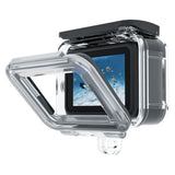 TELESIN Waterproof Case for GoPro Hero 9 / 10 / 11 / 12 / 13 - incl. Anti-Moisture Filter - Transparent / Black