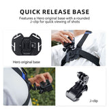 TELESIN Elastic Chest Mount for Action Camera - Black