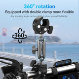 TELESIN Double Headed Mounting Clamp for Action Camera - Grey