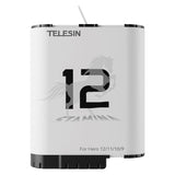 TELESIN Stamina Battery for GoPro Hero 9 / 10 / 11 / 12 - White
