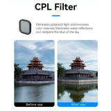 TELESIN CPL+ND8/16/32 Lens Filter Kit for GoPro Hero 13 - Transparent