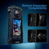 TELESIN Metal Cage for Insta360 X4 - Black