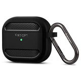 Spigen Rugged Armor Apple Airpods (3rd gen.) Case w. Carabiner - Black