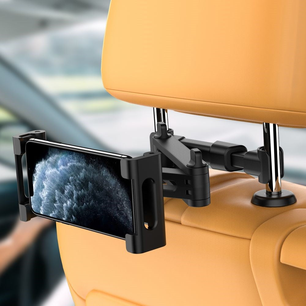 Tech-Protect Backseat Car Mount For The Car's Headrest - Max Phone: 135mm x 240mm - Black