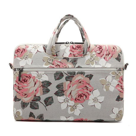 Canvaslife Briefcase Bag For MacBook / PC 15-16" - White Rose