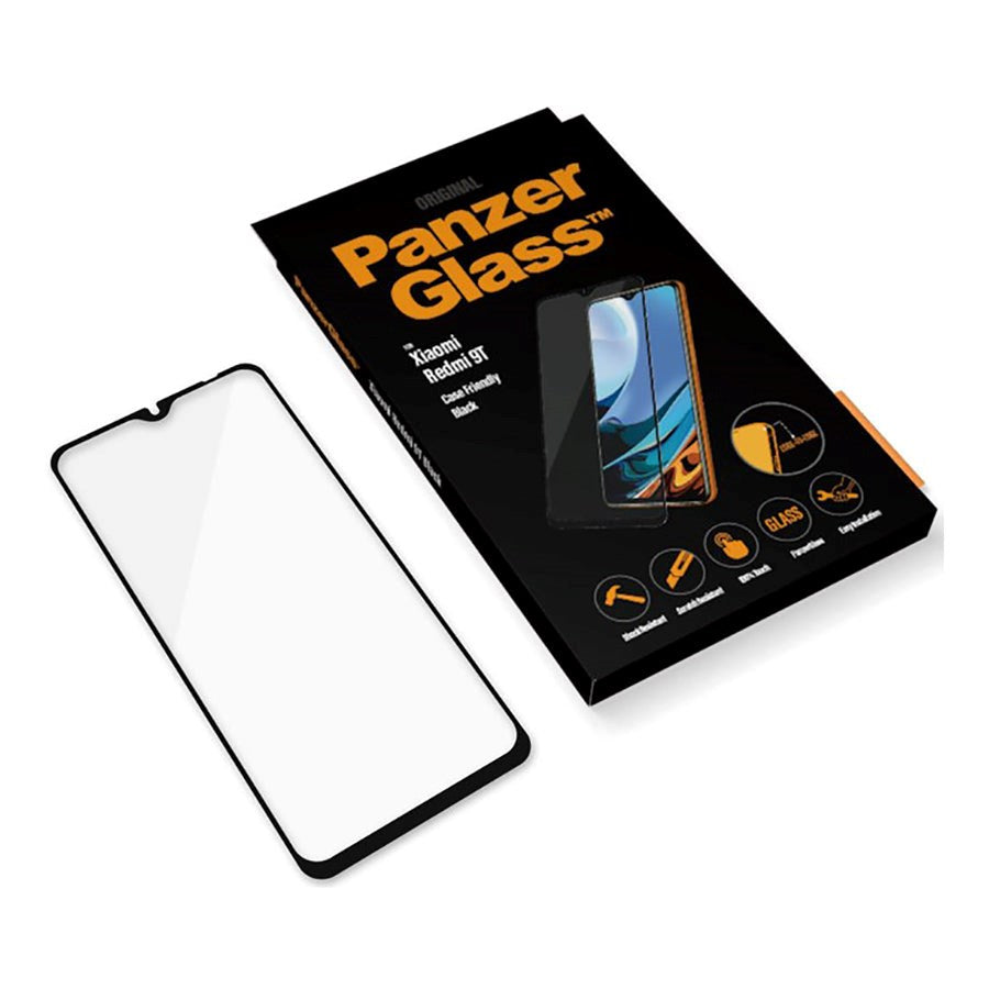 Xiaomi Redmi Note 9T (5G) PanzerGlass Screen Protector - Case Friendly - Black