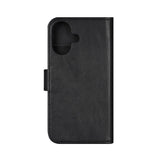 iPhone 16 Classic Wallet Flip Case with Stand Function - Black