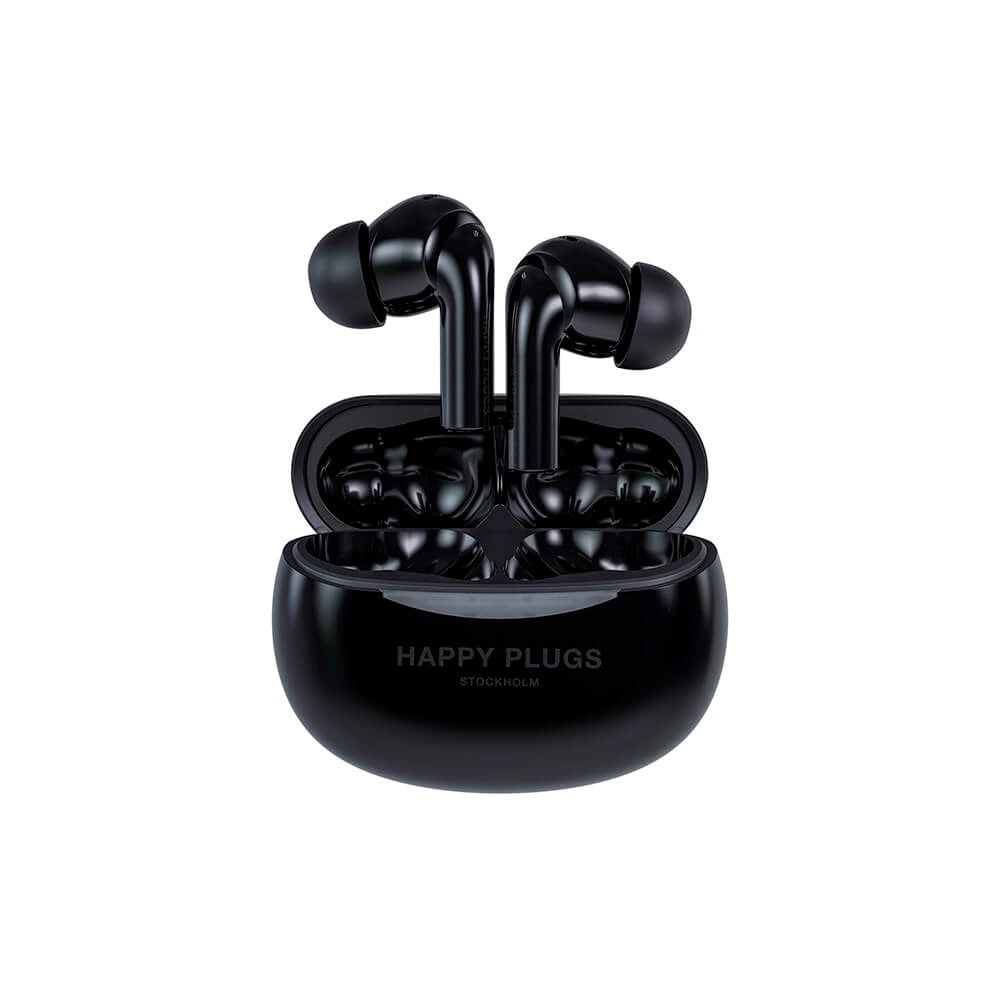 Happy Plugs Joy Pro In-Ear Headphones with Noise Cancellation - Black