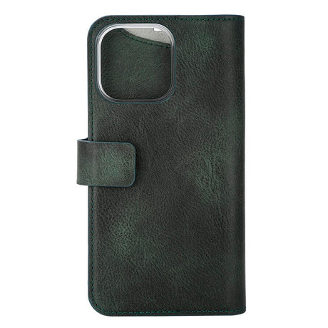 iPhone 15 Pro GEAR ONSALA Fashion Collection Wallet Case w. Magnet - MagSafe Compatible - Dark Green