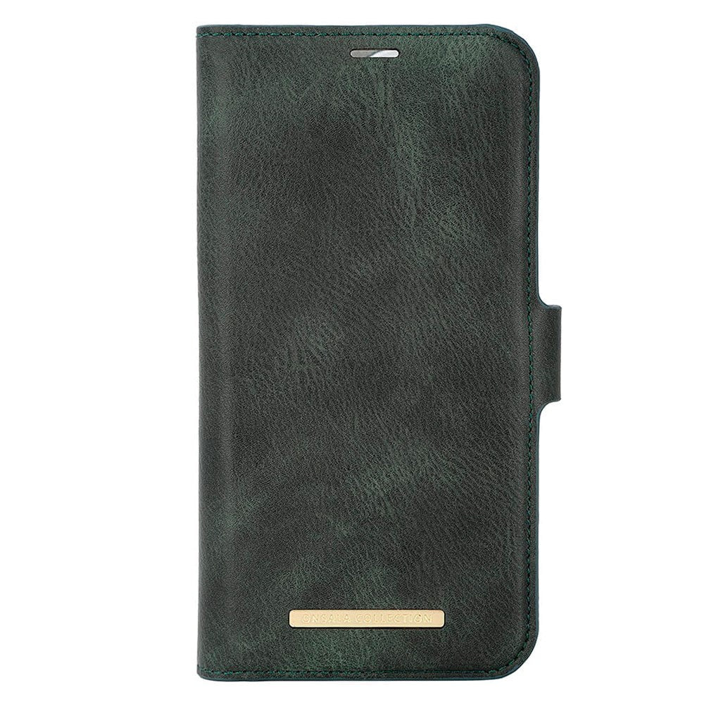 iPhone 15 Pro GEAR ONSALA Fashion Collection Wallet Case w. Magnet - MagSafe Compatible - Dark Green