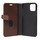 iPhone 12 / 12 Pro Gear Buffalo Wallet Genuine Leather Magnet Wallet Case - Brown