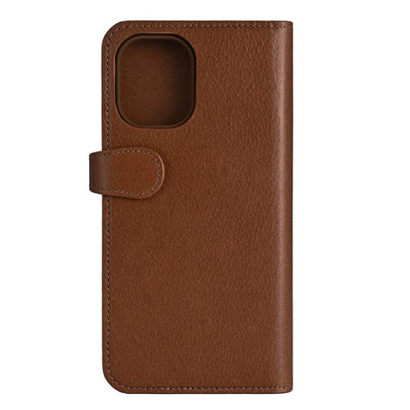 iPhone 16 Plus GEAR Buffalo 2-in-1 Wallet Genuine Leather Magnet Flip Case with Wallet - MagSafe Compatible - Brown