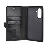 Samsung Galaxy A36 (5G) Buffalo 2-in-1 Wallet Real Leather Magnet Flip Case with Wallet - Black
