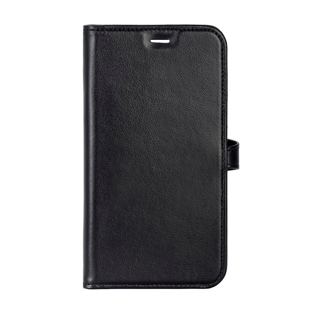 iPhone 17 Pro Buffalo 2-in-1 Genuine Leather Flip Case - Black
