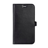 iPhone 17 Pro Buffalo 2-in-1 Genuine Leather Flip Case - Black