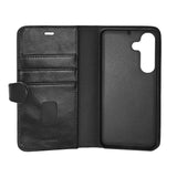 Samsung Galaxy S26 Buffalo 2-in-1 Genuine Leather Flip Case - MagSafe Compatible - Black