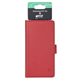 Samsung Galaxy A57 GEAR Faux Leather Flip Case - Red