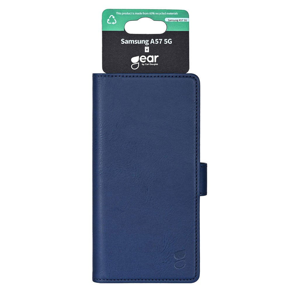Samsung Galaxy A57 GEAR Faux Leather Flip Case - Blue
