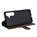 Samsung Galaxy S26+ (Plus) GEAR Faux Leather Flip Case - MagSafe Compatible - Brown