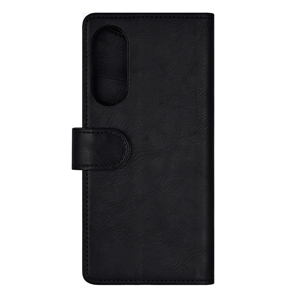 Samsung Galaxy S25 Edge GEAR Faux Leather Flip Case - MagSafe Compatible - Black